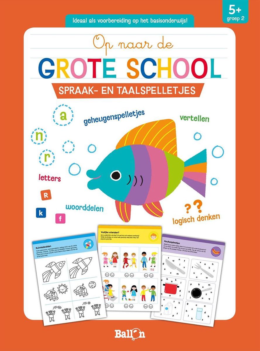 Spraak- en taalspelletjes 5+