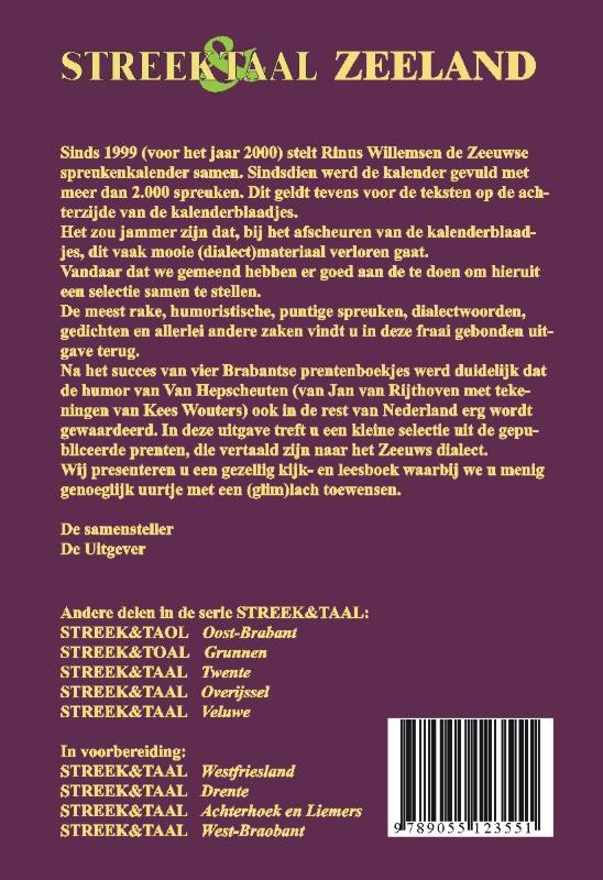 Zeeland / Streek & Taal achterkant