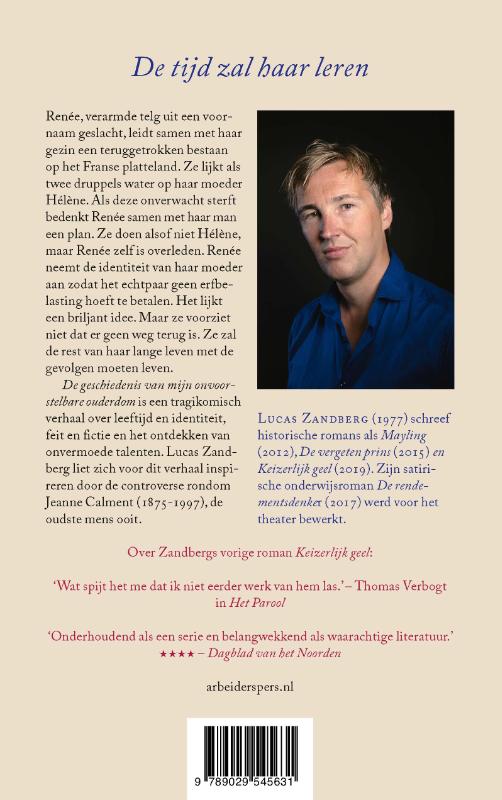 De geschiedenis van mijn onvoorstelbare ouderdom achterkant