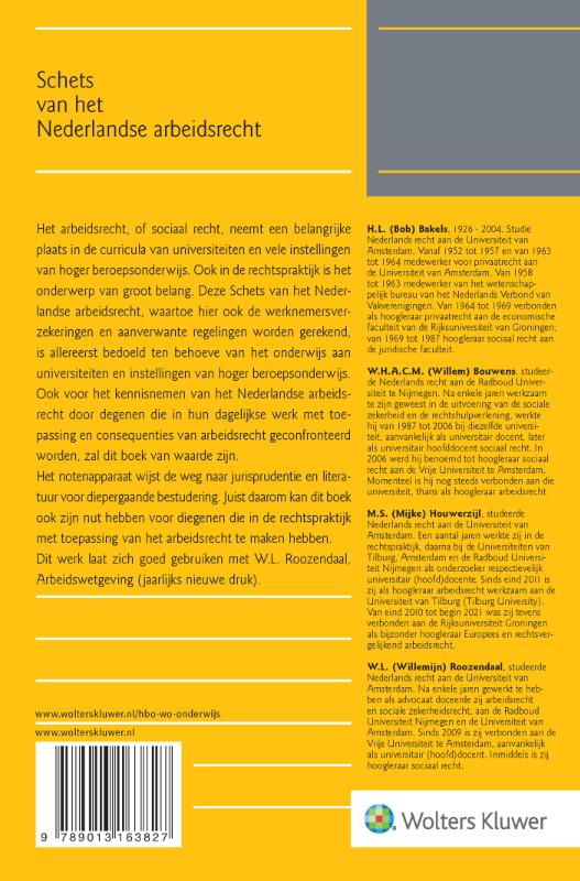Schets van het Nederlandse arbeidsrecht achterkant