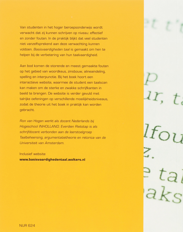 Basisvaardigheden achterkant