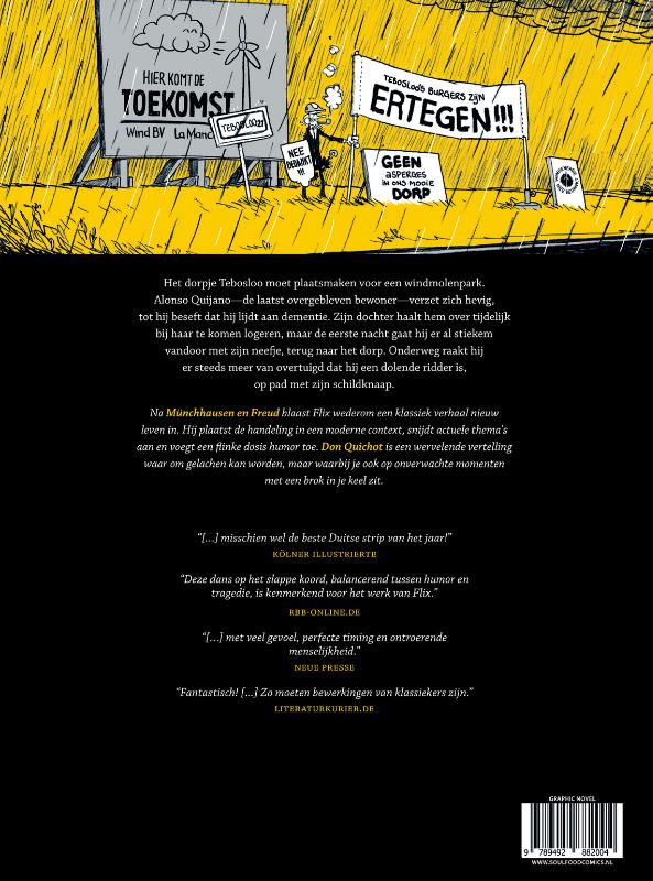 Don Quichot achterkant