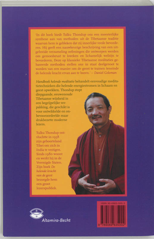 Handboek Helende meditatie achterkant