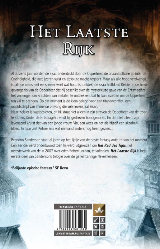 Het laatste rijk / De Nevelmensen trilogie / 1 achterkant