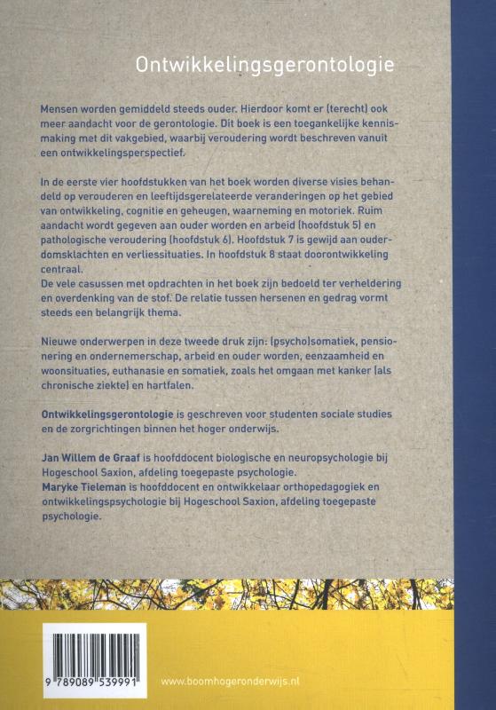 Ontwikkelingsgerontologie achterkant