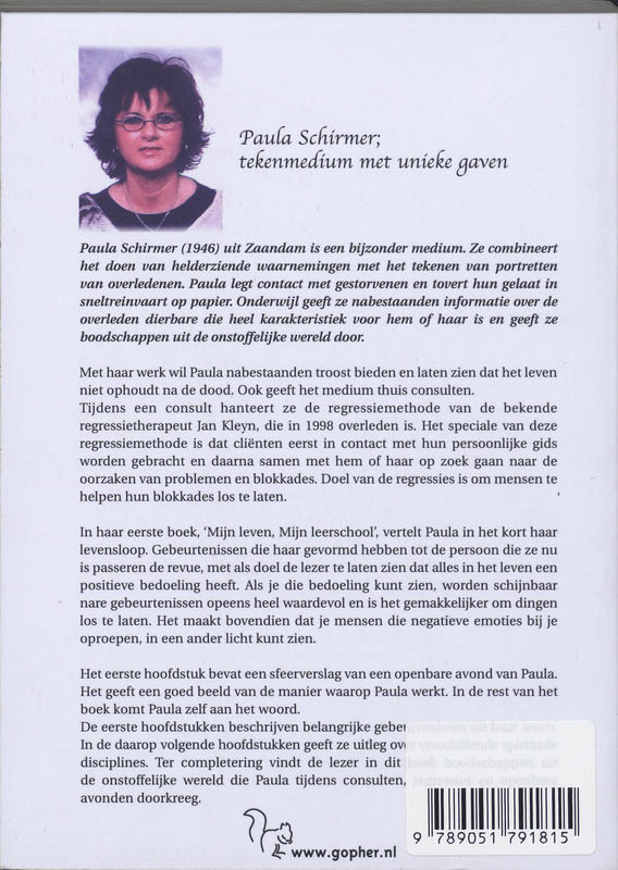 Mijn leven, mijn leerschool achterkant