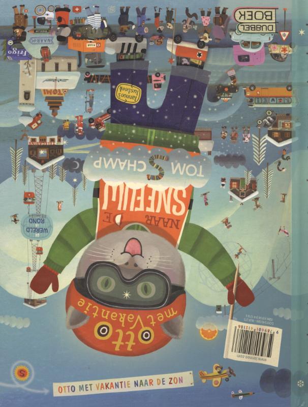 Otto met vakantie naar de zon; Otto met vakantie naar de sneeuw achterkant