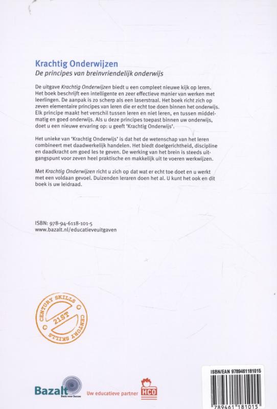 Krachtig onderwijzen achterkant