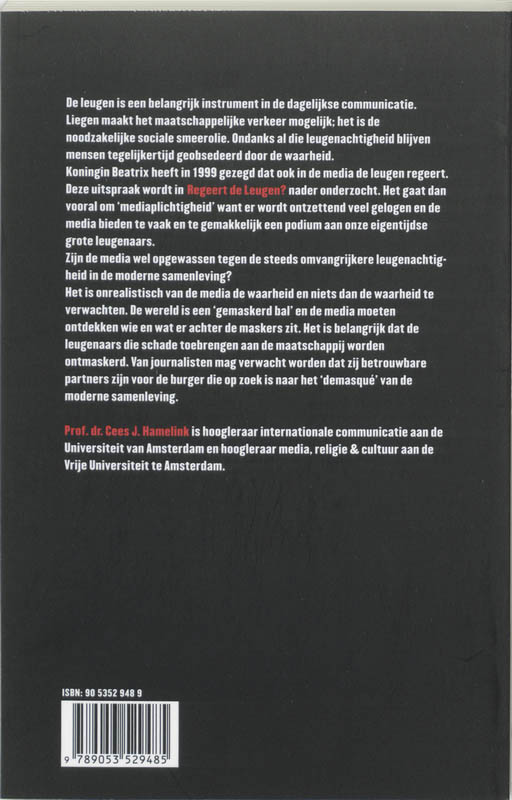 Leugen Regeert achterkant