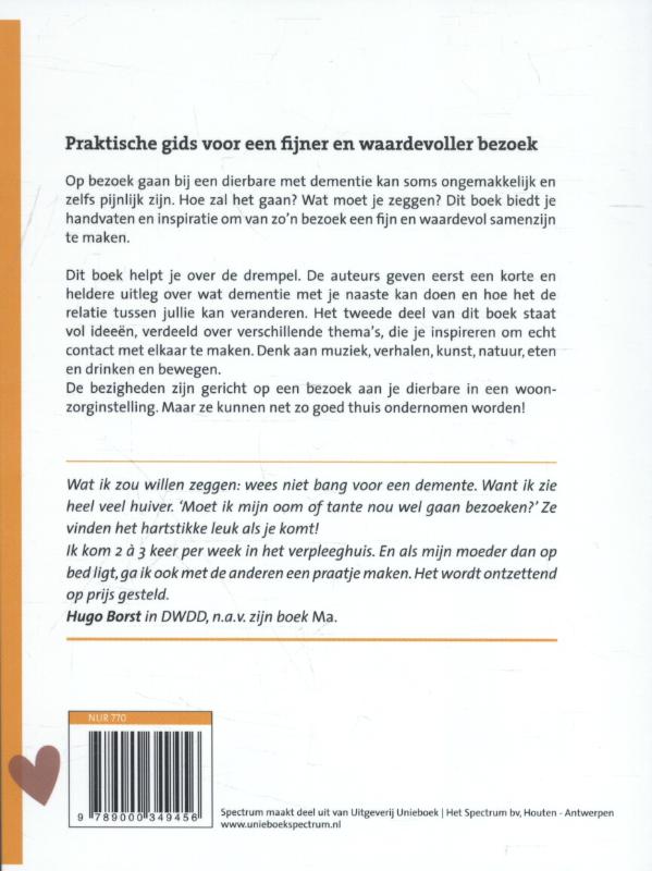 Op bezoek bij een dierbare met dementie achterkant