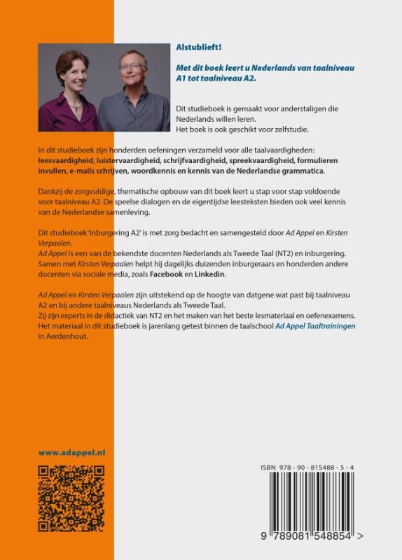 Inburgering A2 achterkant