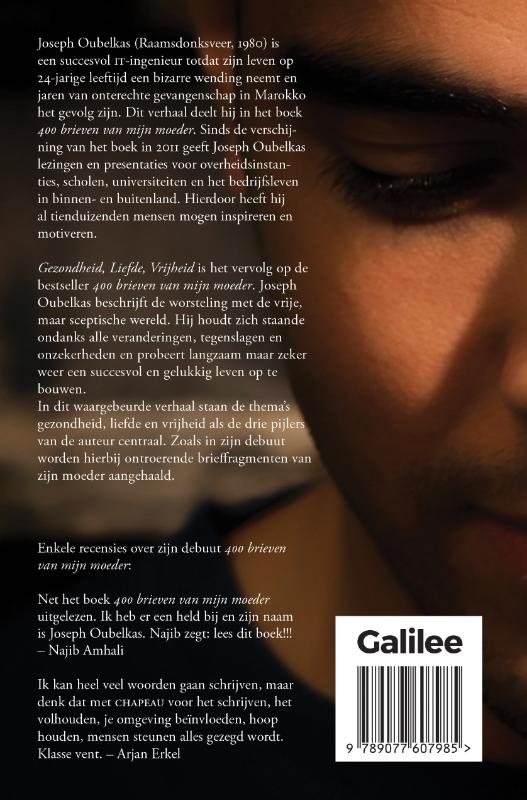 Gezondheid liefde vrijheid achterkant