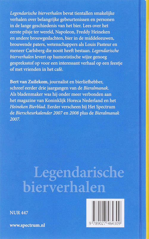 Legendarische Bierverhalen achterkant