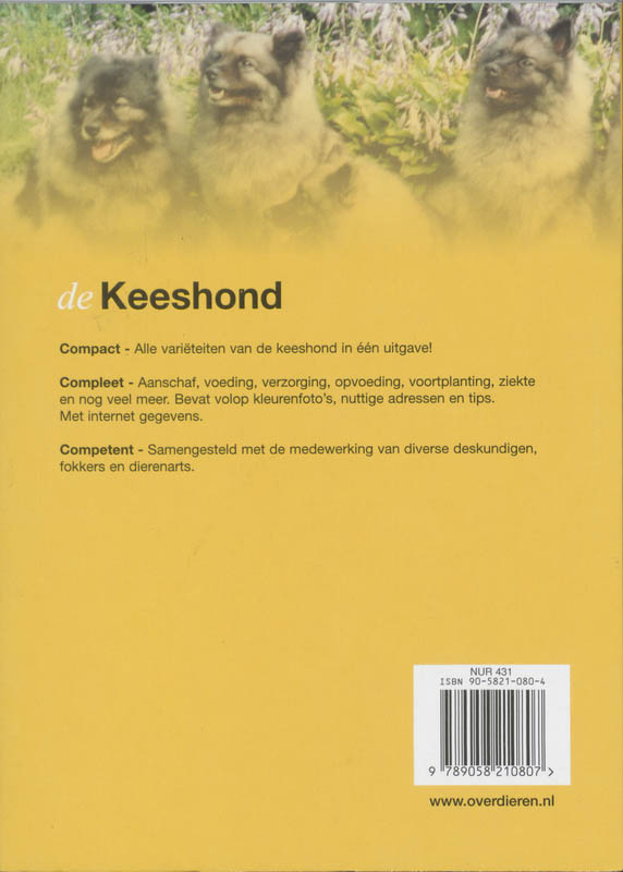 De Keeshond / Over Dieren / 076 achterkant