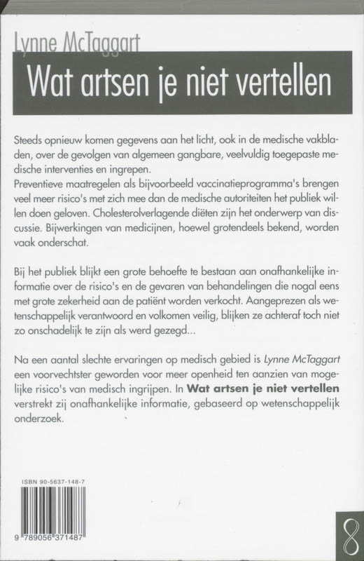 Wat artsen je niet vertellen achterkant