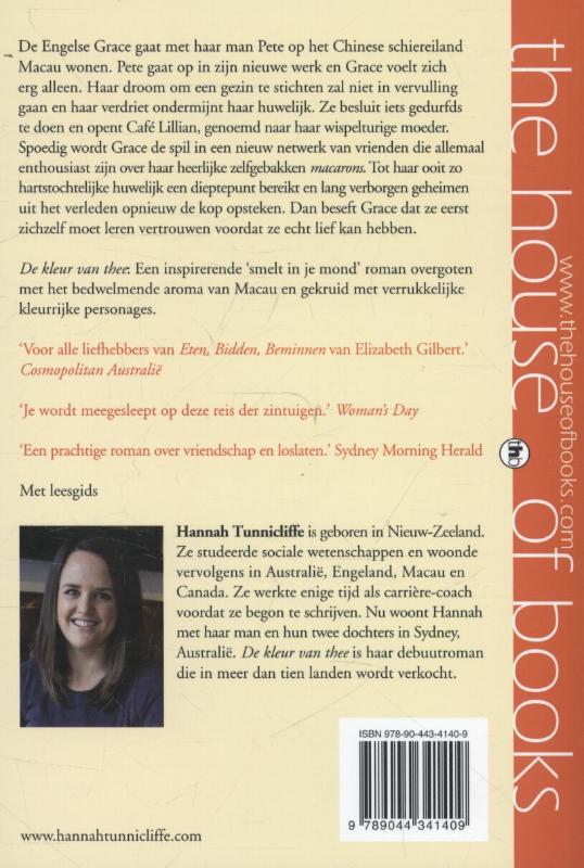 De kleur van thee achterkant