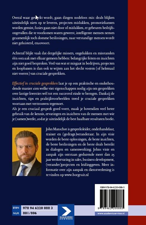 Effectief in cruciale gesprekken achterkant