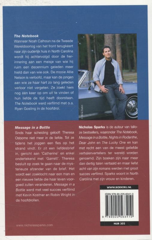 The notebook; Message in a bottle achterkant
