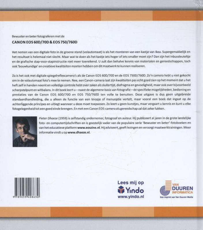 bewust en beter fotograferen met de Canon EOS 60D/70D & 750D/760D achterkant