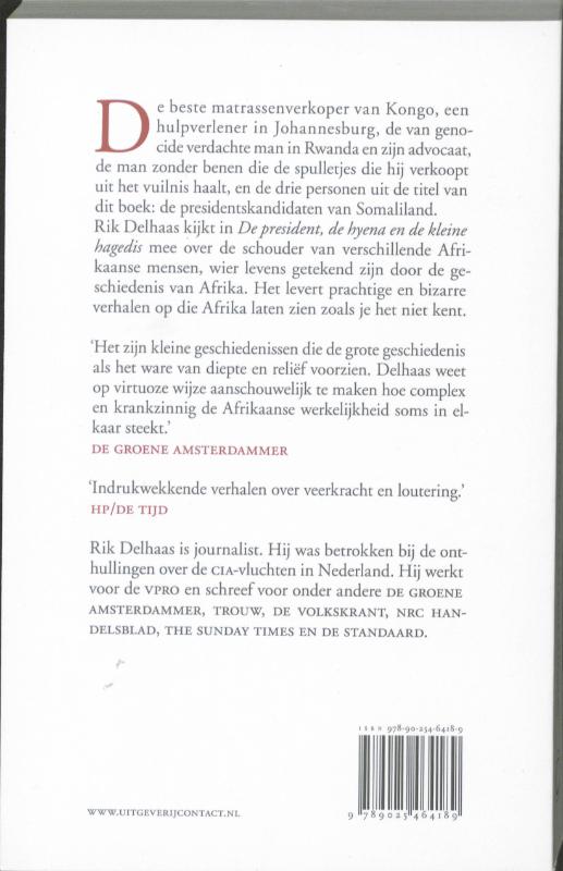 President, de hyena en de kleine hagedis achterkant