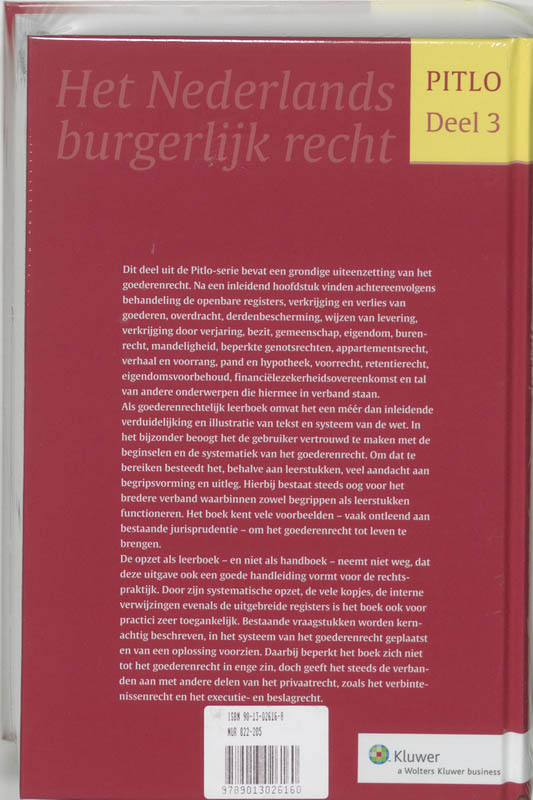 Goederenrecht / Het Nederlands burgerlijk recht / 3 achterkant