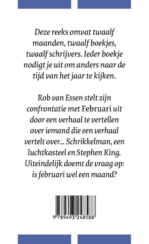 Februari / De Maanden / 6 achterkant