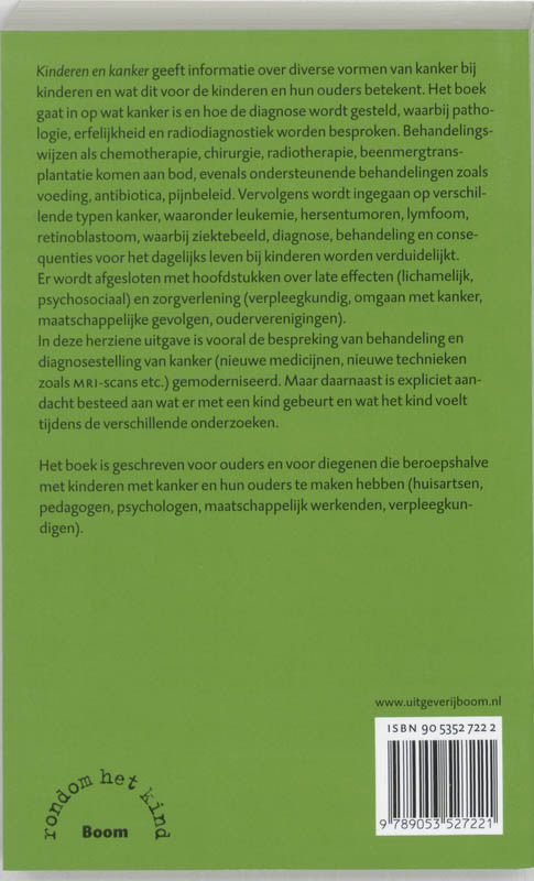 Kinderen en kanker / Rondom het kind achterkant
