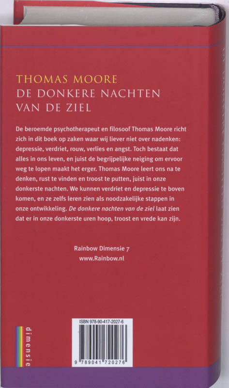 De donkere nachten van de ziel / Dimensie / 7 achterkant