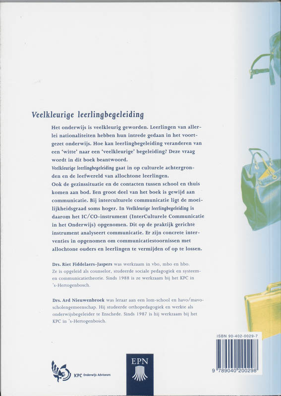 Veelkleurige leerlingbegeleiding achterkant