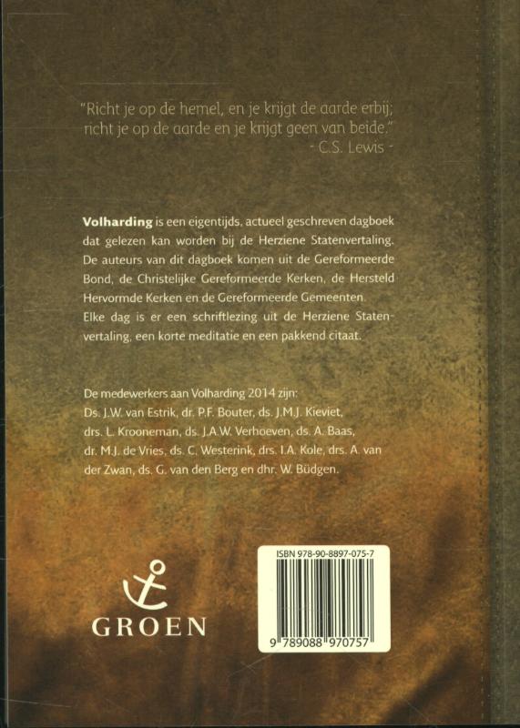 Volharding 2014 dagboek achterkant