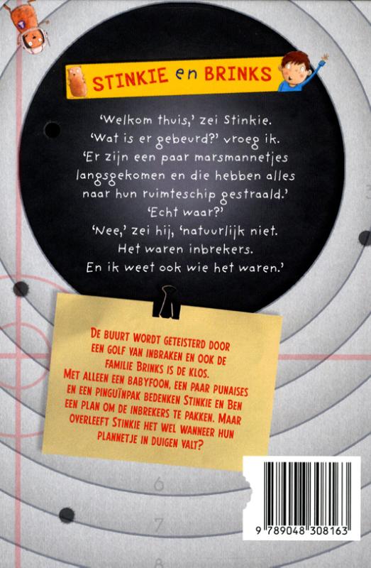 Mijn hamster is een spion / Stinkie en Brinks achterkant