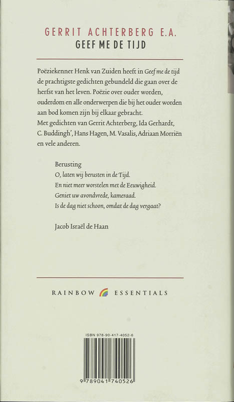 Geef me de tijd / Essentials / 50 achterkant