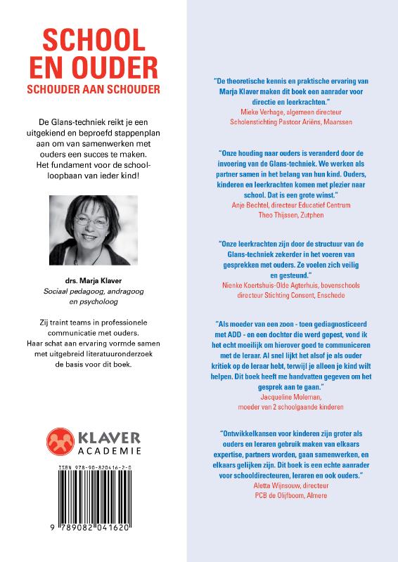 School en ouder schouder aan schouder achterkant