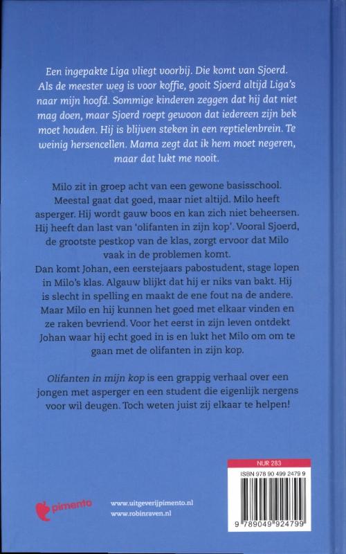 Olifanten in mijn kop achterkant