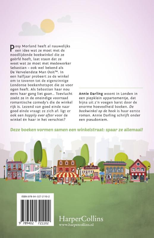 De boekwinkel op de hoek achterkant
