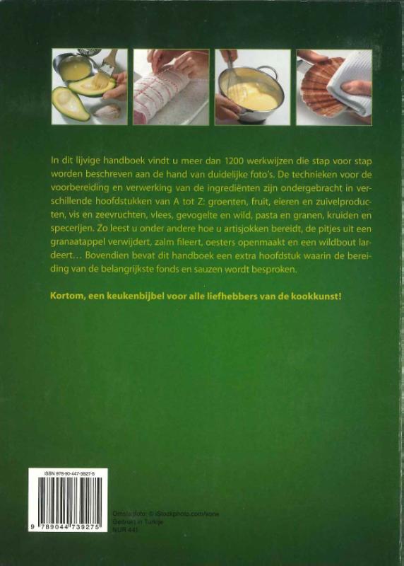 Kooktechnieken achterkant