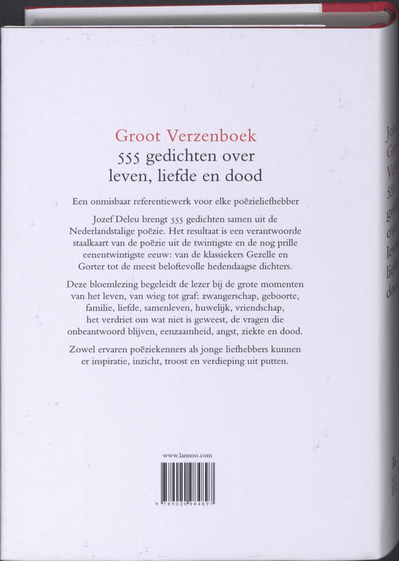 Groot verzenboek achterkant