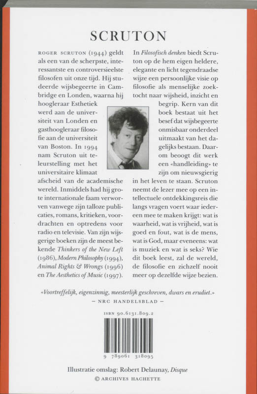 Filosofisch denken achterkant