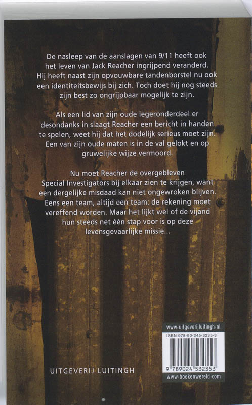 Jack Reacher 11 - De rekening achterkant