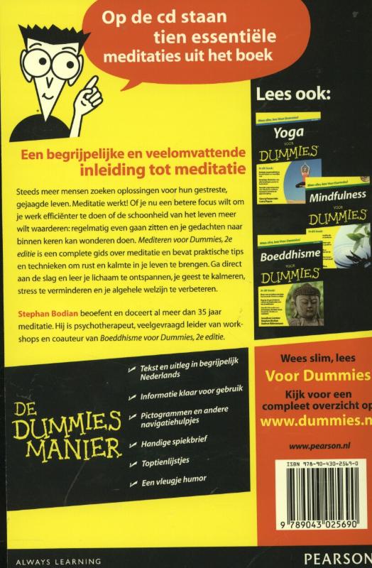 Mediteren voor Dummies / Voor Dummies achterkant