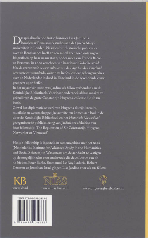De Reputatie Van Constantijn Huygens achterkant