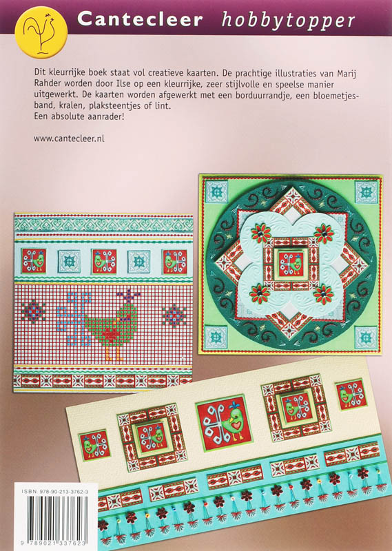 Folklorekaarten in 3D / Hobbytopper achterkant