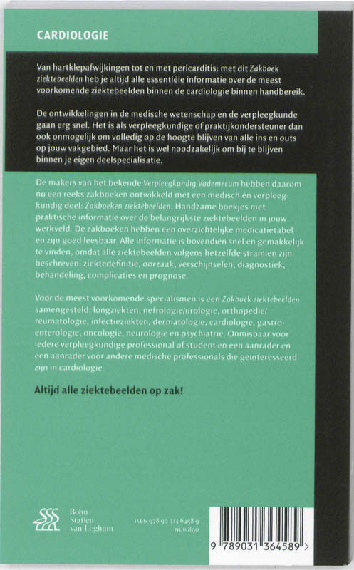 Zakboek ziektebeelden / Cardiologie achterkant