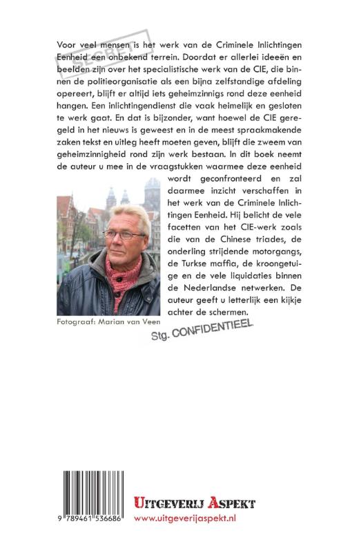 Criminele inlichtingen eenheid achterkant