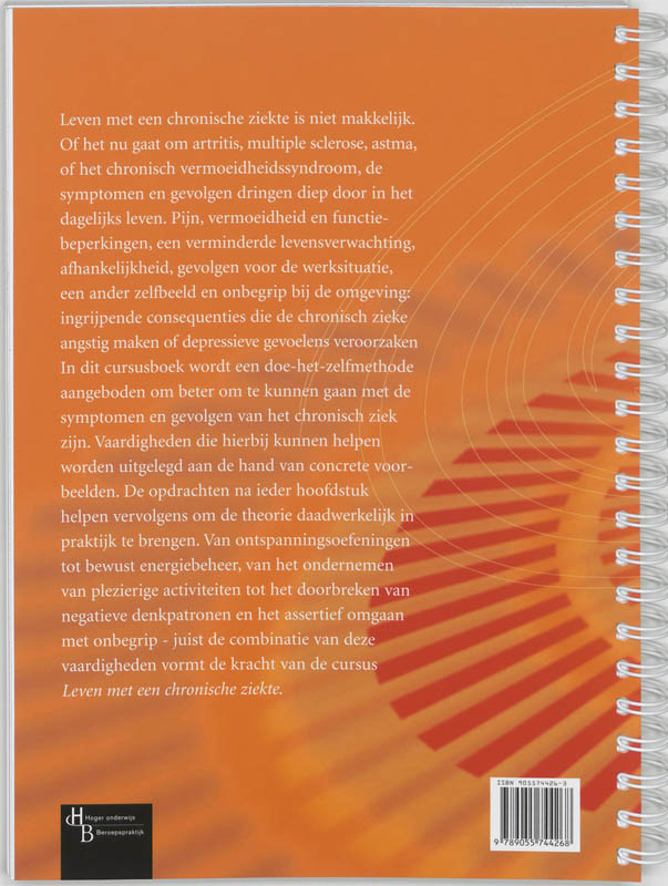 Leven met een chronische ziekte achterkant