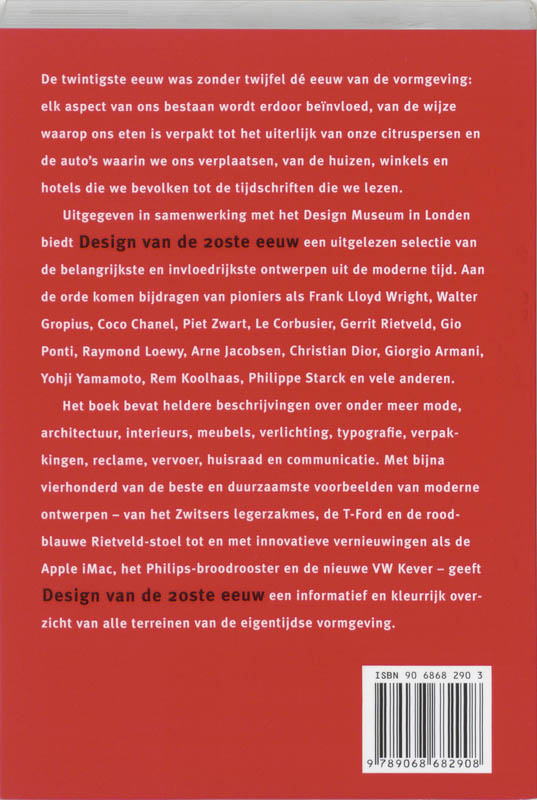 Design Van De 20Ste Eeuw achterkant