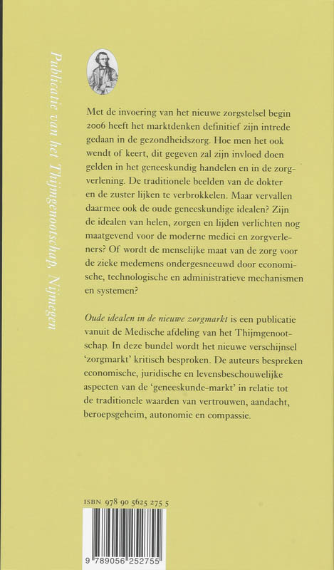Oude idealen in de nieuwe zorgmarkt / Annalen van het Thijmgenootschap / 96.1 achterkant