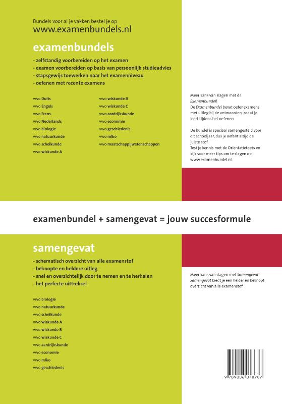 Samengevat Vwo Scheikunde achterkant