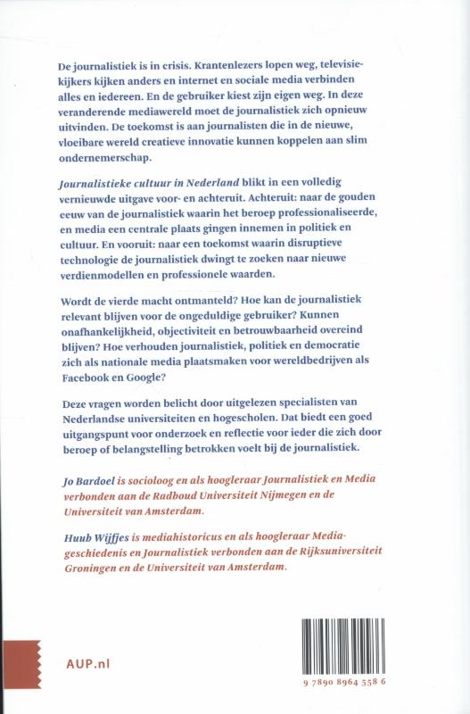 Journalistieke cultuur in Nederland achterkant