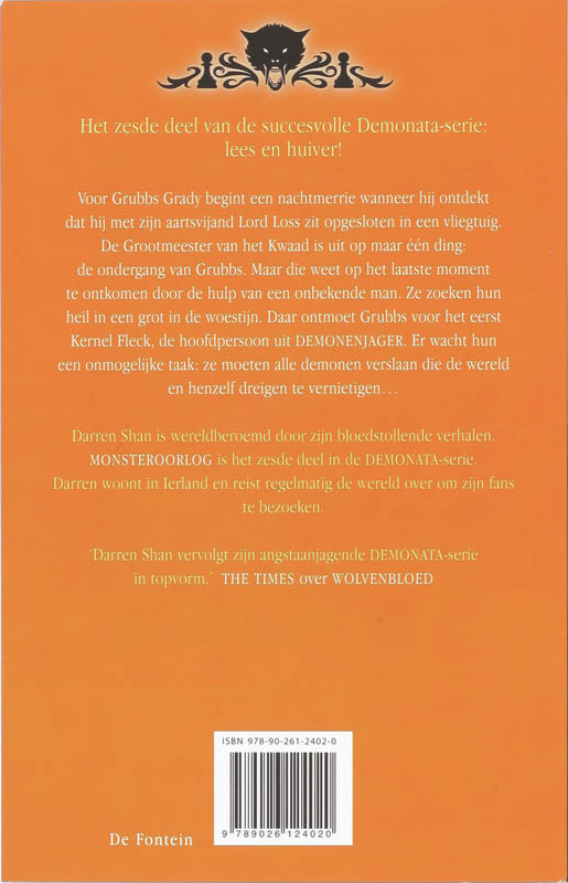 Monsteroorlog / Demonata / 6 achterkant
